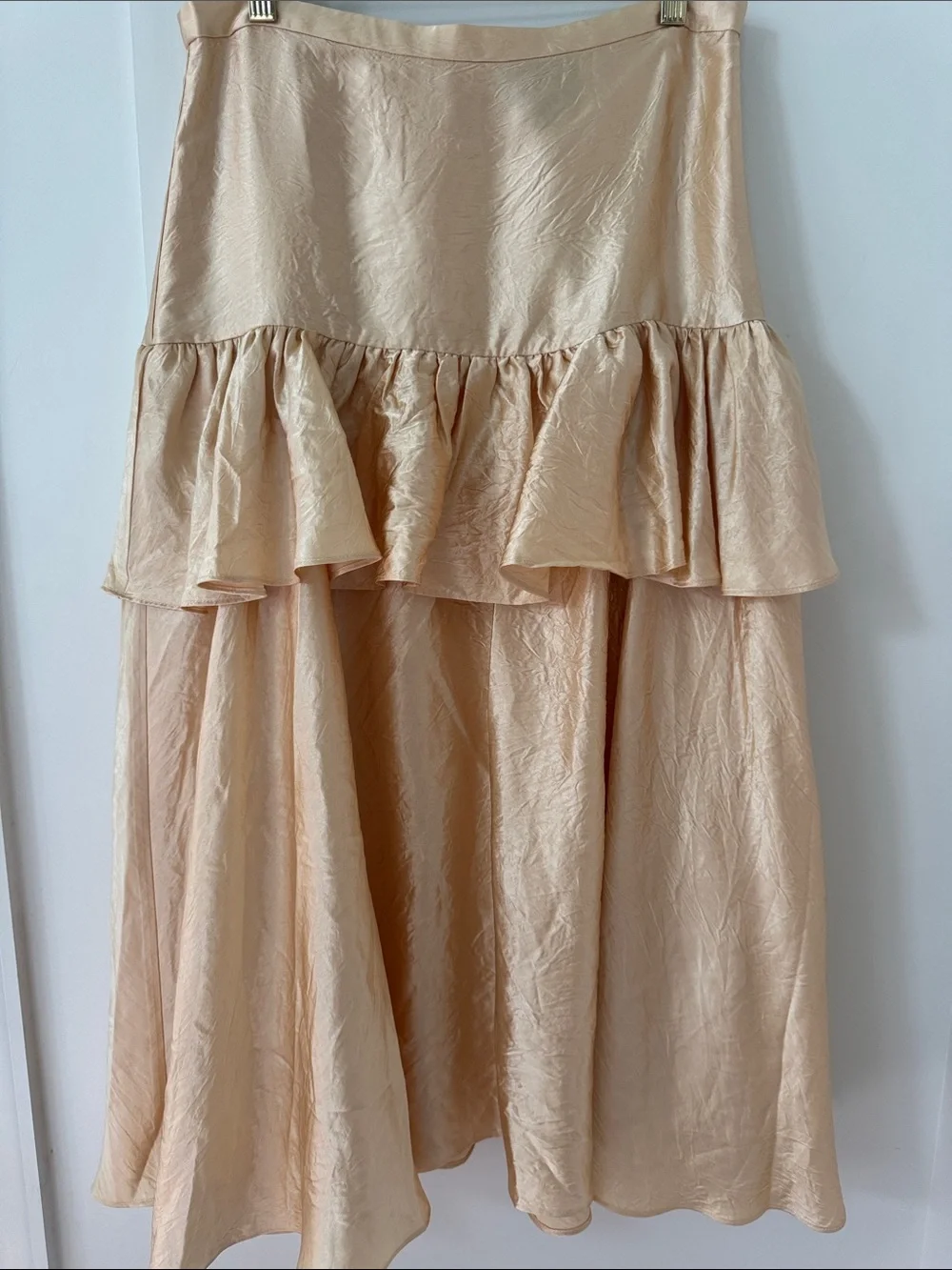 NWT J Crew Collection ruffle-tier midi skirt Size 4